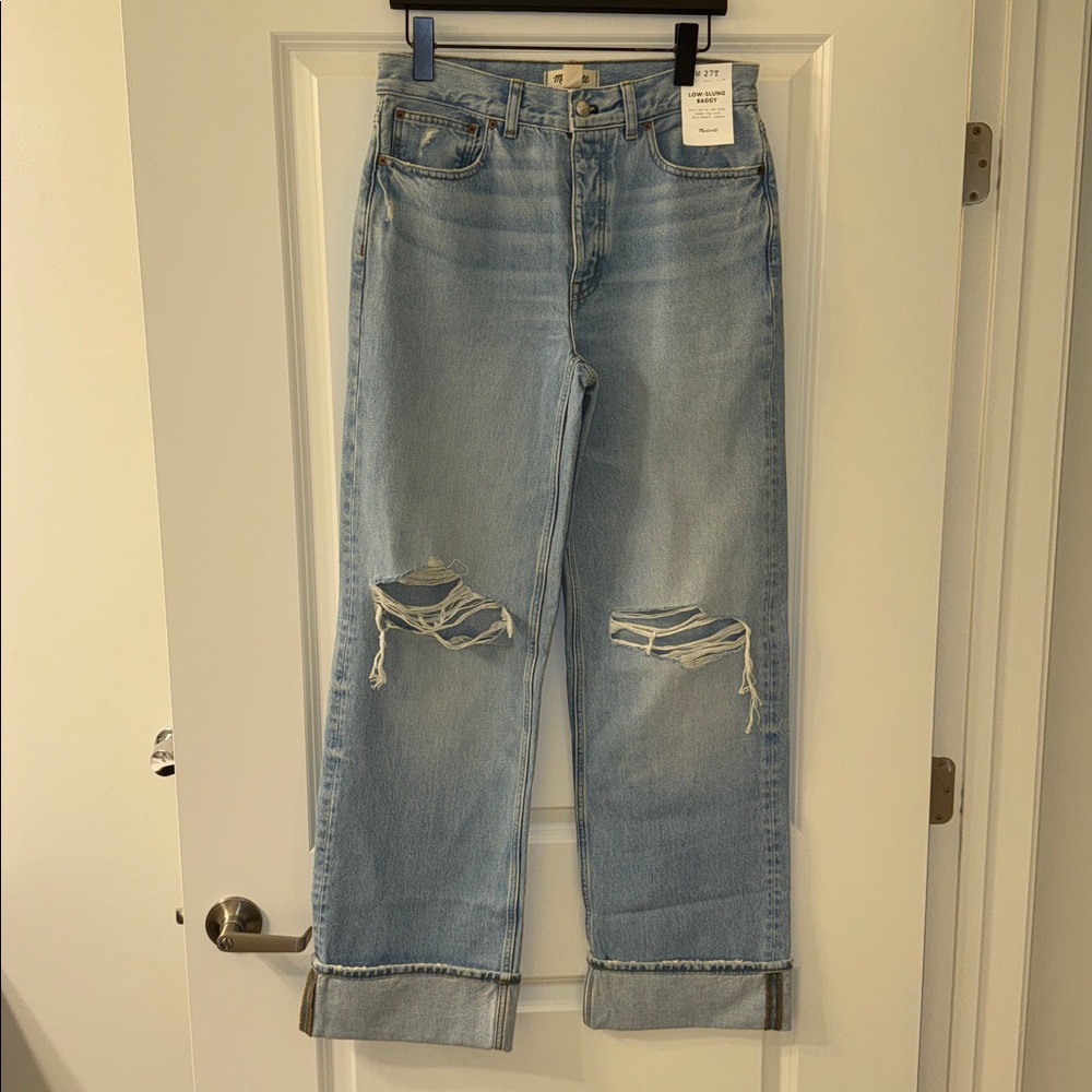 Madewell Low-Slung Baggy Jeans in Hallstead Wash